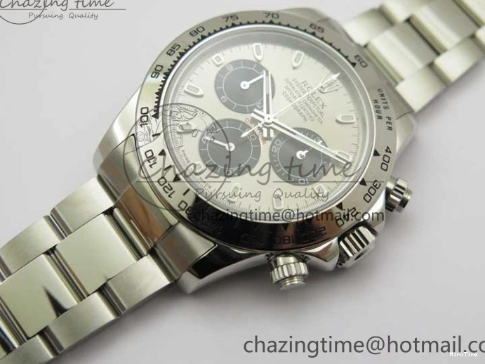 MiroTime 0409 SoftTouch Daytona 116509 KKF 1:1 Best Edition 904L Steel Gray Dial on SS Bracelet A 2459